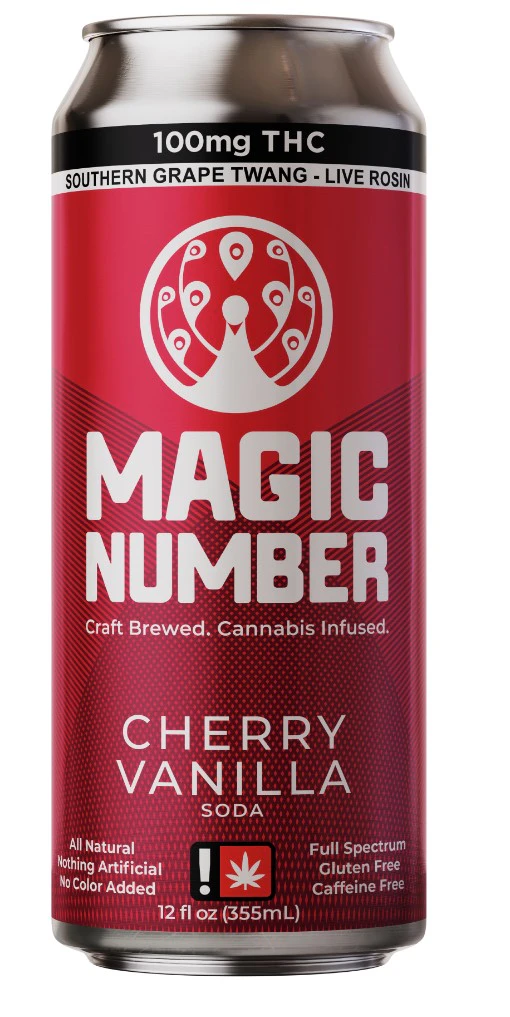 Magic Number - Cherry Vanilla 100mg, Soda, 12oz Main Image