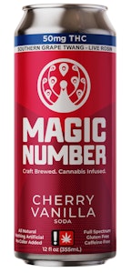 Magic Number - Cherry Vanilla 50mg, Soda, 12oz