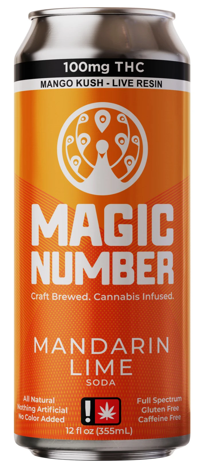 Magic Number - Mandarin Lime 100mg, Soda, 12oz Main Image