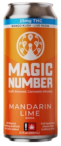 Magic Number - Mandarin Lime 25mg, Soda, 12oz