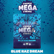 Choice Chews | MEGA Blue Razz Dream | THC Gummy | 200mg