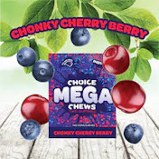 Choice Chews | MEGA Cherry Berry | THC Gummy | 200mg
