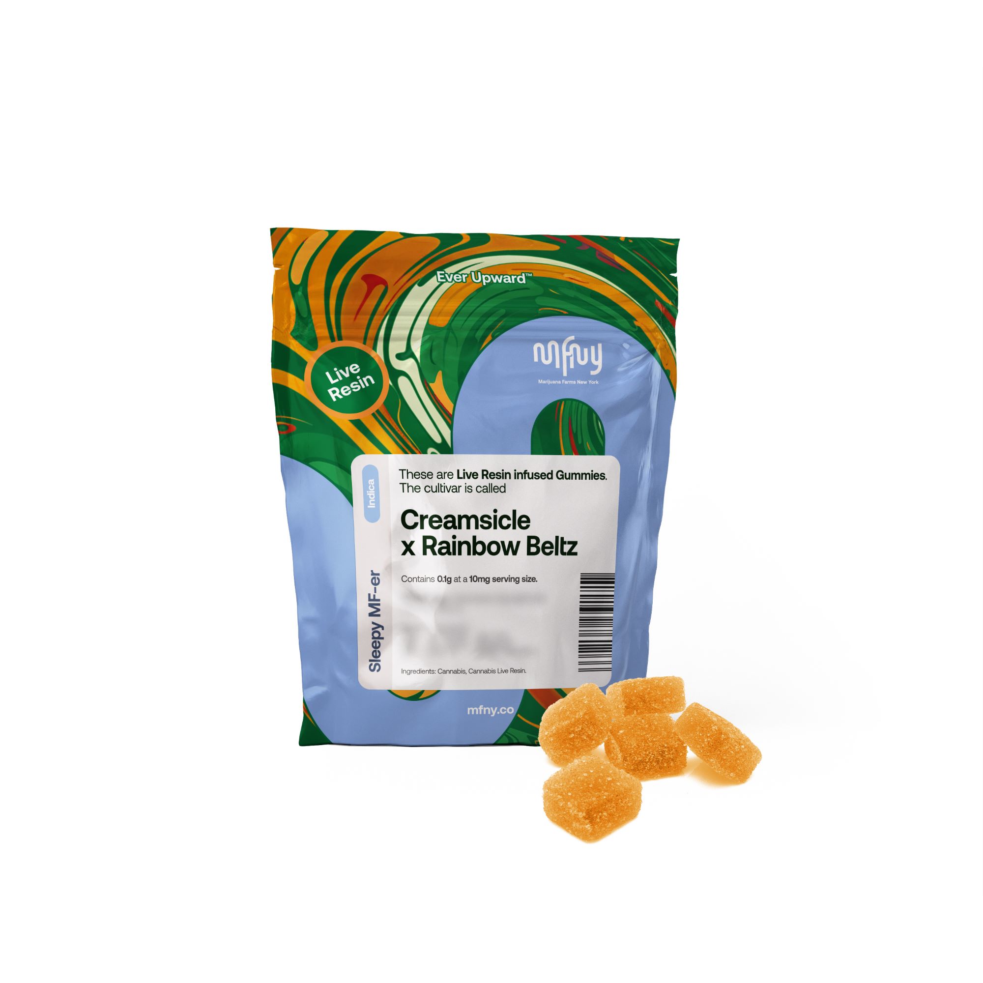 Creamsicle x Rainbow Beltz 2.0 Live Resin 10pk - 100mg - Edible