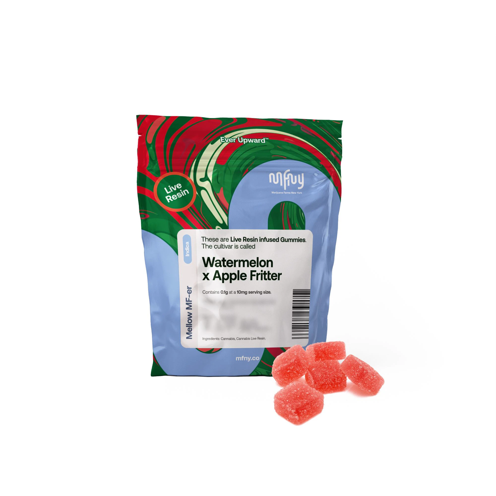 MFNY - MFNY - Watermelon Fritter x Apple fritter - 10pk Live Resin Gummies Main Image