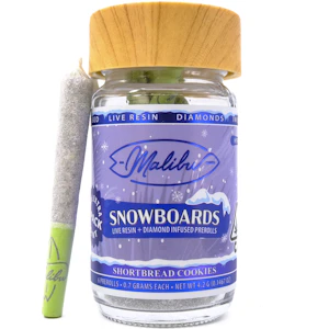 Malibu - Shortbread Cookies Snowboards 4.2g 6 Pack Infused Pre-rolls - Malibu