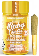 JEETER: Mango Sherbet Quad-Infused Baby Jeeter .5g Pre-Roll 5pk/2.5g (I)