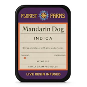 Mandarin Dog | Infused Pre-rolls | 0.5g 5-pack | Florist Farms