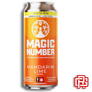MAGIC NUMBER - Mandarin Lime Nano Soda | 12oz 25mg (THC)