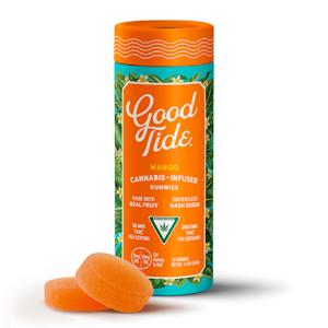 GOOD TIDE - Mango - Solventless Hash Rosin Gummies