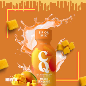 CQ Live Resin Syrup Soothing Mango Lemonade 200mg THC + 100mg CBD