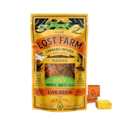 Mango (Jack Herer) (S) | THCv Lost Farms Chews 100mg THC : 50mg THCv  | Lost Farm