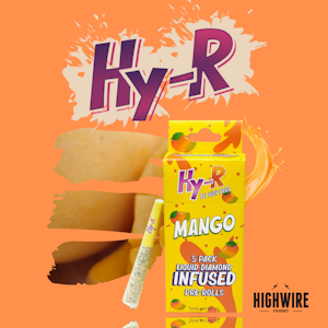 GOLDKINE - Goldkine HY-R Mango Liquid Diamond Infused Preroll Pack (5x.6g)