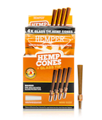 Hemp Pre-rolled Cones with Glass Tips - Mango - Mini Size (4pk)