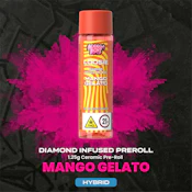 Mango Gelato (I) 1pk x 1.25g - Loosies - Diamond Infused - Preroll - Bodega Boyz