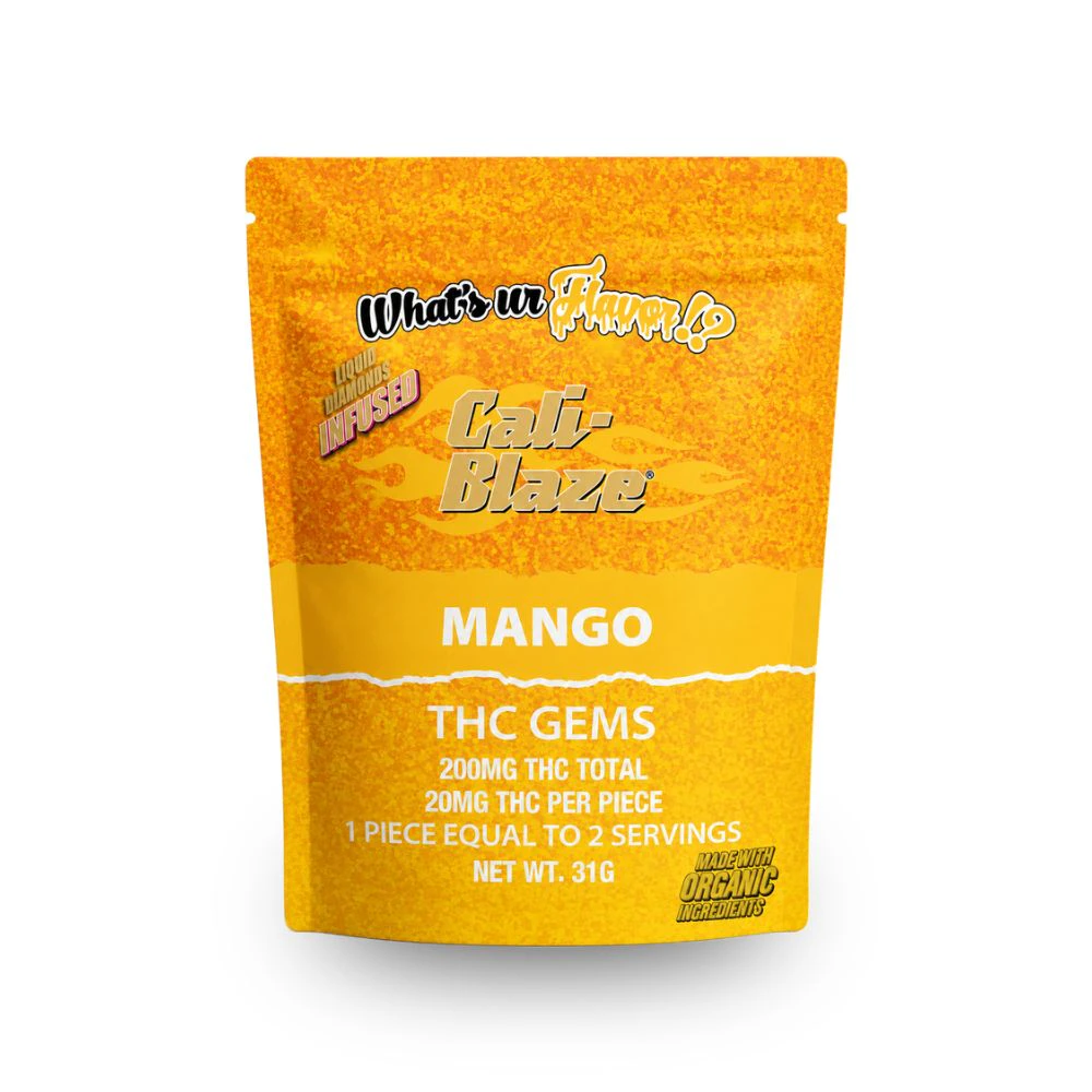Cali-Blaze - Mango 200mg Gummies (10x20mg) - CALI-BLAZE Main Image