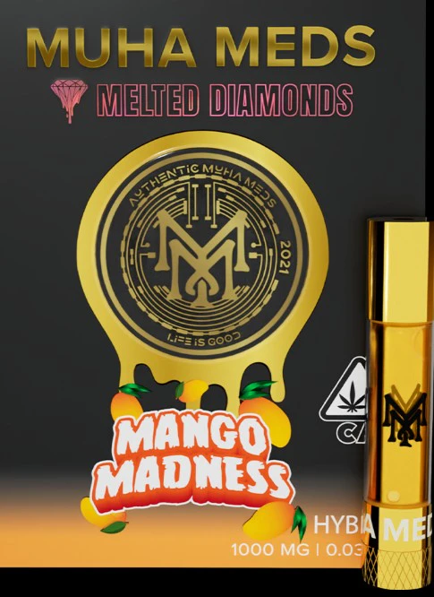 Muha Meds - Muha Meds - Mango Madness - 1g Melted Diamonds Vape Cart Main Image