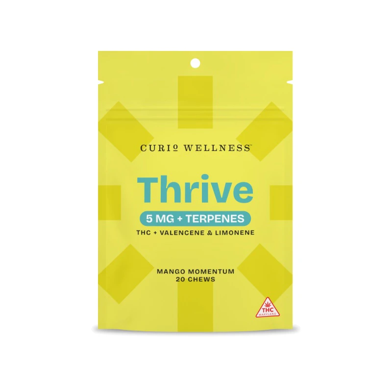 Curio - Mango Momentum Thrive | Chews | 100mg/20 Pieces | Curio Main Image
