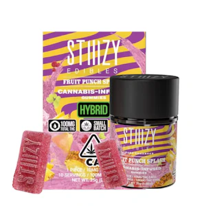 STIIIZY - Fruit Punch Splash (H) | 10mg 10pk Fast Acting Nano Enhanced Gummies | Stiiizy