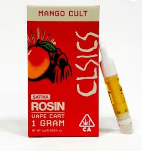 CLSICS - Clsics Live Rosin 1g Cart Mango Cult