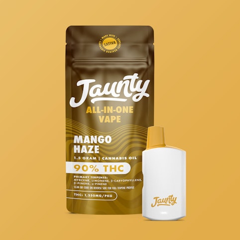 Jaunty - Mango Haze -Sativa- 1.5g Cannabis Oil (All-In-One Palm (Vape) | Jaunty   -l1