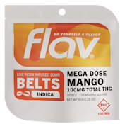 FLAV - SOUR MANGO MEGA DOSE LIVE RESIN GUMMY BELT 100MG