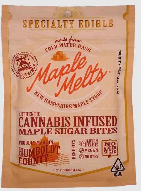 MOCA - MOCA | Maple Melts Sugar Bites | Cold Water Hash Cannabis Infused | 100mg Main Image