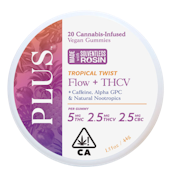 Plus - Flow - Tropical Twist - 2:1 THCV/CBC/THC - Gummies - 20pk - 100mg