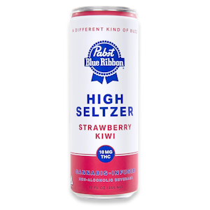 Pabst - Pabst - High Seltzer - Strawberry Kiwi - Single - 12oz - 10mg