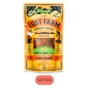 Lost Farms - Lost Farm - Chews - Mango Jack Herer Rosin THCV 10:5 - 10pk - 100mg