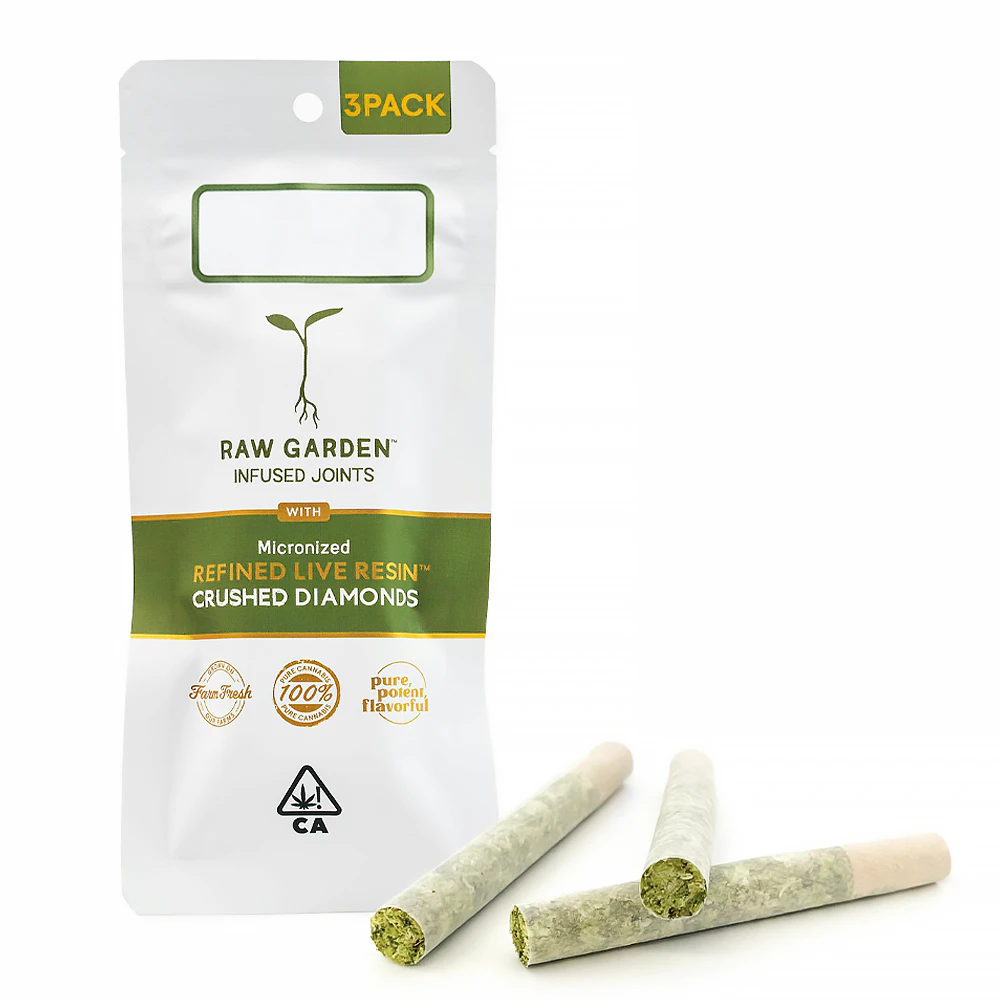 Raw Garden - Margarita Cake RLR Crushed Diamonds Preroll 3 Pack (1.75g) Main Image