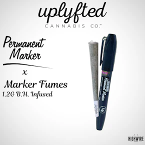 Uplyfted Permanent Marker X Marker Fumez Bubble Hash Infused Preroll 1.2g