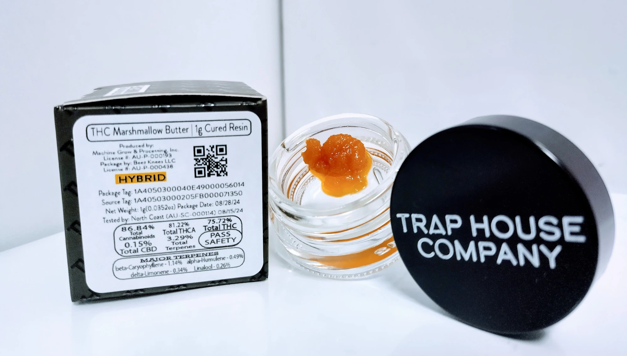 Trap House Company - THC Marshmallow Butter | 1g Cured Resin Main Image