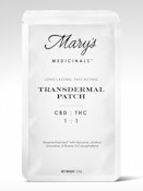 1:1 THC:CBD The Relief Transdermal Patch Mary's Medicinal