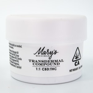 Mary's Medicinals  - 1:1 CBD/THC Transdermal Compound 1000mg - Mary's Medicinals