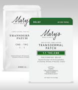 Mary's Medicinals | 1:1 Transdermal Patch | CBD:THC | 20mg 