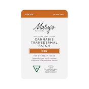 Mary's Medicinals-Transdermal Patch-Focus-CBG-20mg