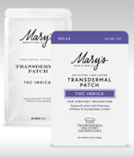 [Mary’s Medicinals] Transdermal Patch - 20mg - Indica Relax