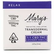 MARYS MEDICINALS | VANILLA LAVENDER 1:1 THC/CBD | TOPICAL | 2OZ