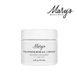 MARY'S MEDICINALS - Transdermal Cream 1:1 (CBD:THC) (Fragrance Free)