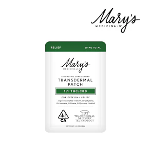 MARY'S MEDICINALS - Formula Transdermal Patch (3:2:1)(THC:CBD:CBN)