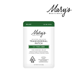MARY'S MEDICINALS - Transdermal Patch 1:1 (CBD:THC)