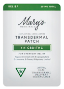 Mary's Medicinals-Transdermal-Patches-Relief (10mgCBD:10mgTHC)
