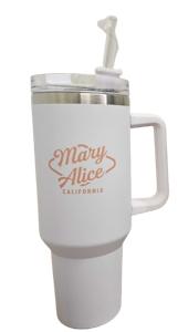MARY ALICE - MARY ALICE - Accessories - Travel Mug - White & Peach