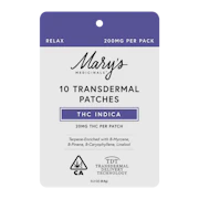 Mary's Medicinals | Transdermal Patch | THC Indica | 10pk | 200mg