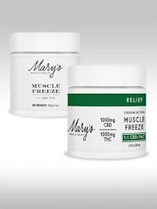 MARY'S MEDICINALS - MARYS MEDICINALS | MUSCLE FREEZE 1:1 THC/CBD | TOPICAL | 3OZ