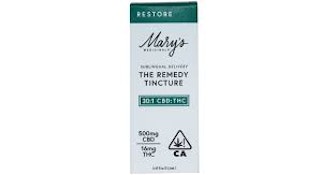 MARYS MEDICINALS | RESTORE REMEDY 1:30 THC/CBD | TINCTURE | 13.5ML