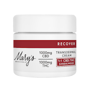 Mary's Medicinals - 2oz 1:1 CBD/THC Sandalwood Topical Recover Cream