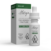 Mary's Medicinal - 0.45 oz Tincture 1:1 THC: CBD 300mg (Relief)