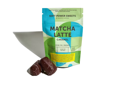SOFT POWER SWEETS - Matcha Latte Caramel | Chocolate Covered Caramels | 20mg/2 Pieces | Soft Power Sweets