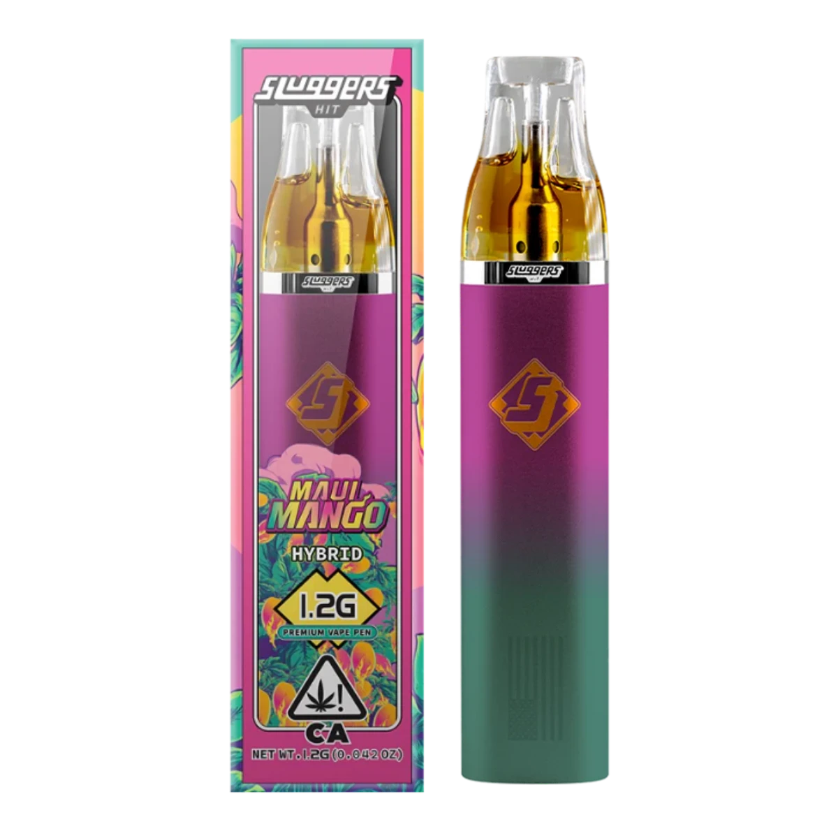 Sluggers Hit - Maui Mango (H) | 1.2g Live Resin AIO Vape | Sluggers Hit Main Image